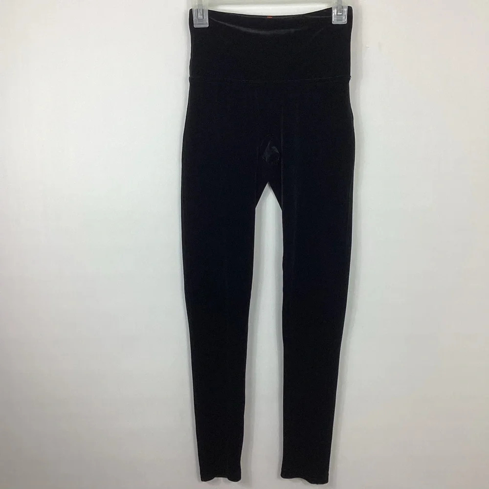 SPANX High Waist Velvet Leggings Size Medium